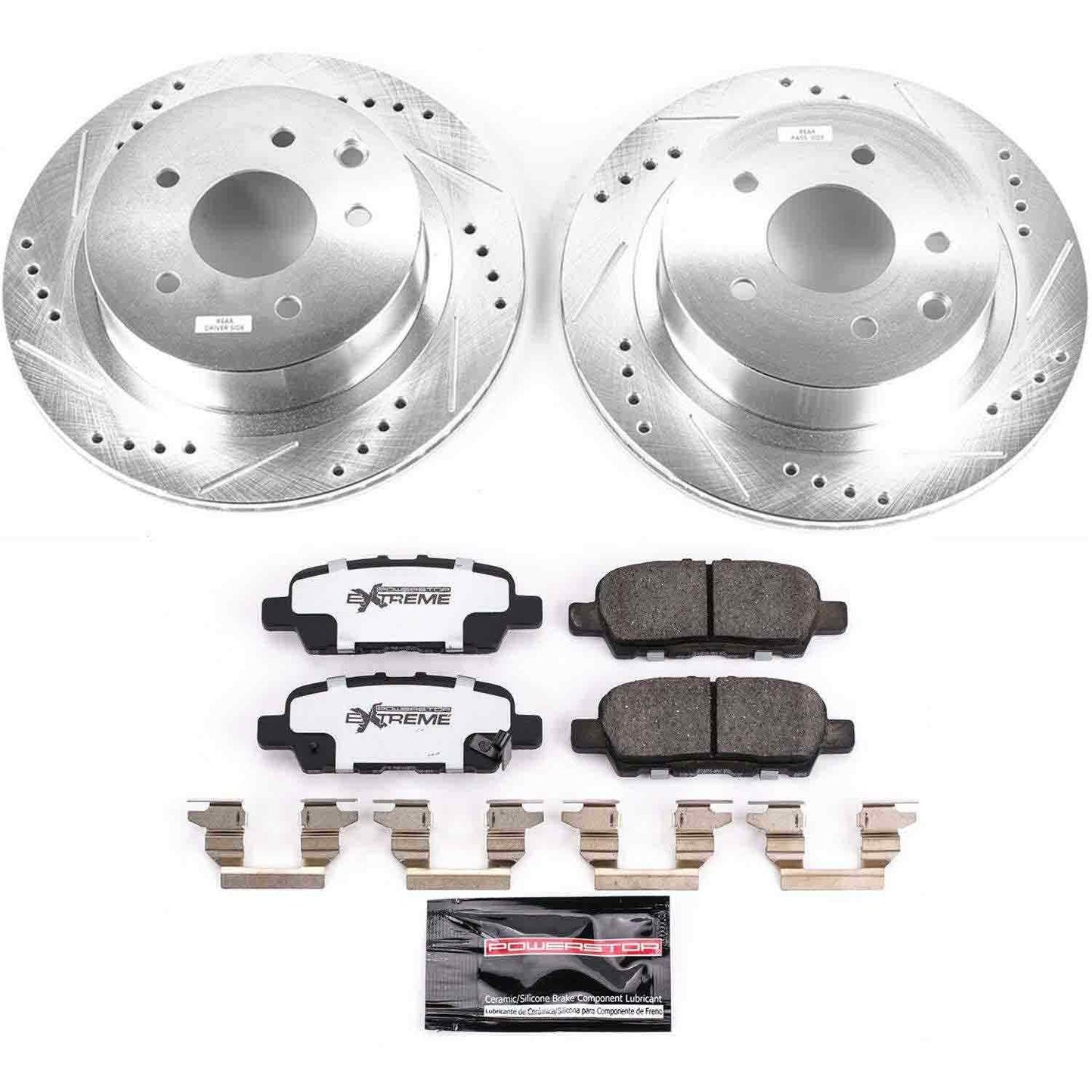 PowerStop Power Stop 11-19 Nissan Leaf Rear Z26 Street Warrior Brake Kit K6761-26