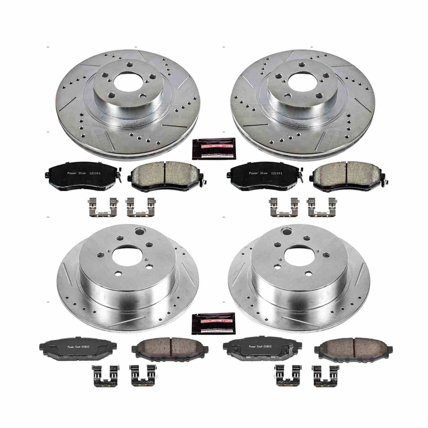 PowerStop Power Stop 16-17 Subaru Crosstrek Front & Rear Z23 Evolution Sport Brake Kit K6762