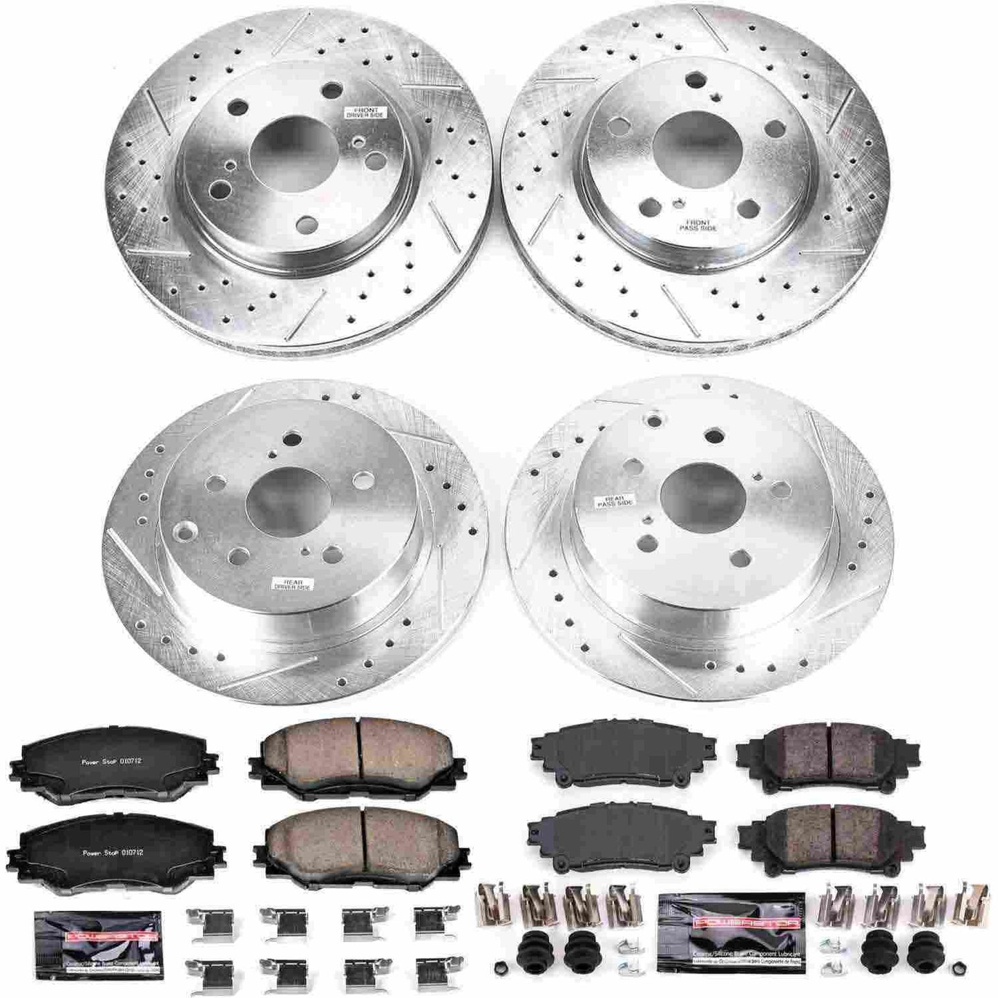 PowerStop Power Stop 12-17 Toyota Prius V Front & Rear Z23 Evolution Sport Brake Kit K6763