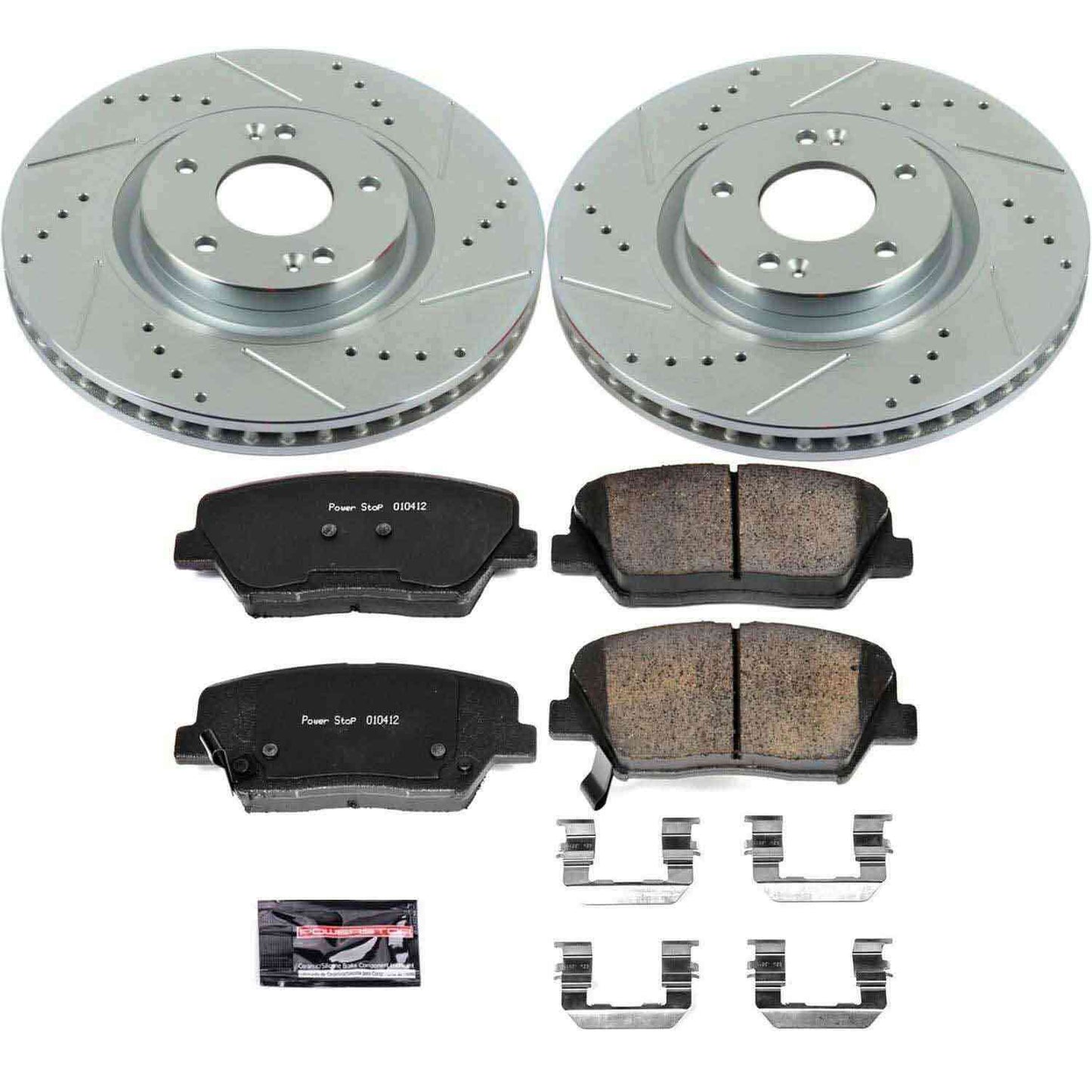 PowerStop Power Stop 12-17 Hyundai Azera Front Z23 Evolution Sport Brake Kit K6764