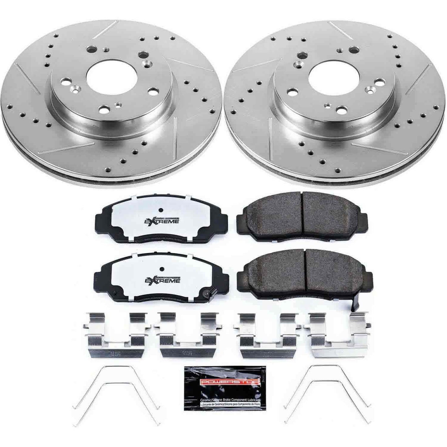 PowerStop Power Stop 12-15 Honda Civic Front Z26 Street Warrior Brake Kit K6766-26