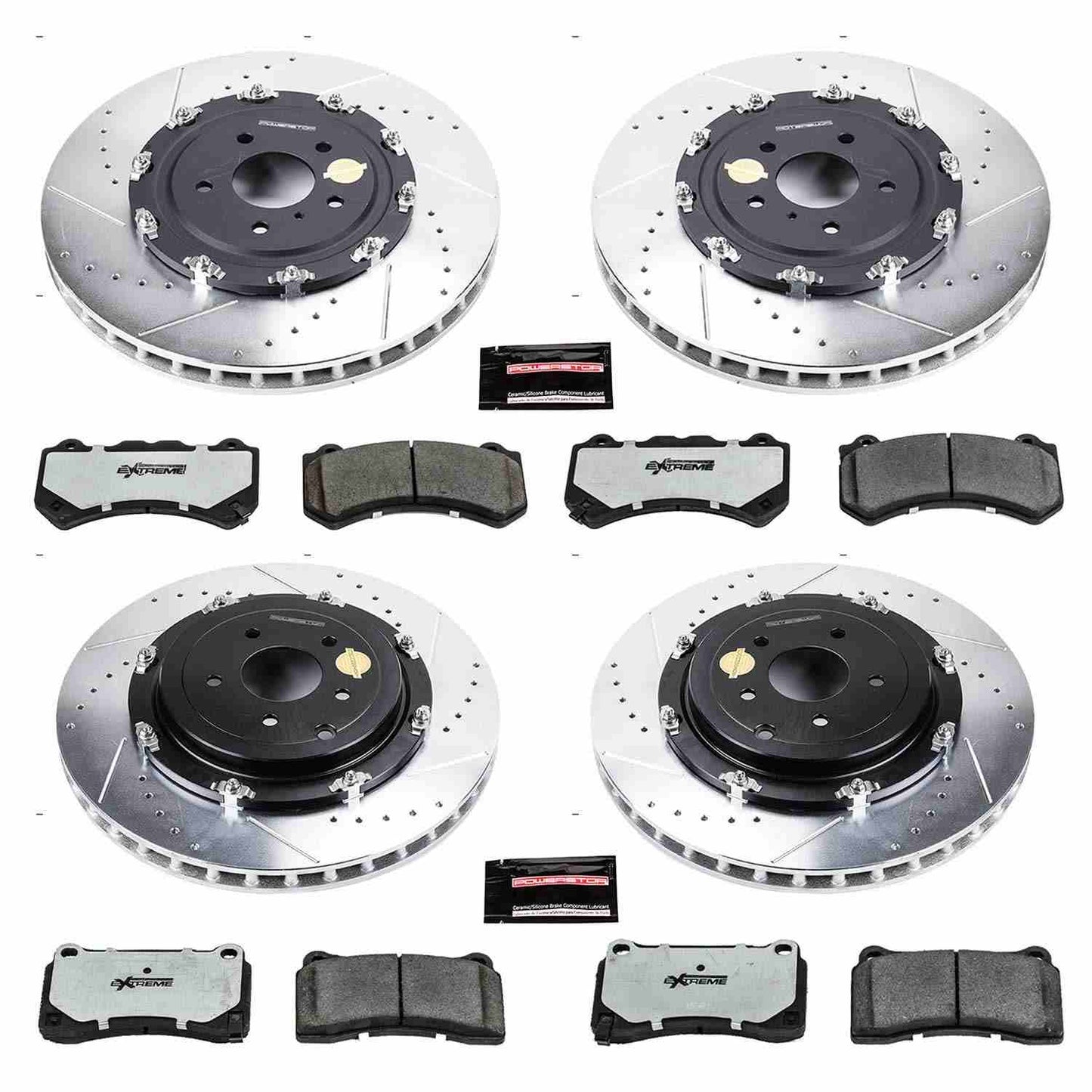 PowerStop Power Stop 09-11 Nissan GT-R Front & Rear Z26 Street Warrior Brake Kit K6773-26