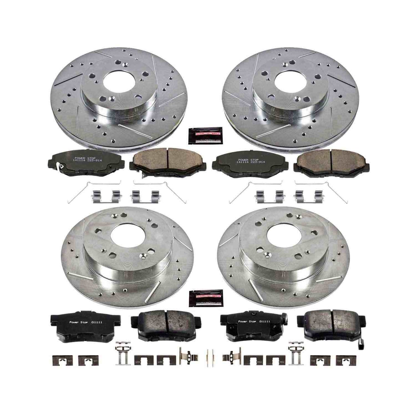 PowerStop Power Stop 14-15 Acura ILX Front & Rear Z23 Evolution Sport Brake Kit K6781