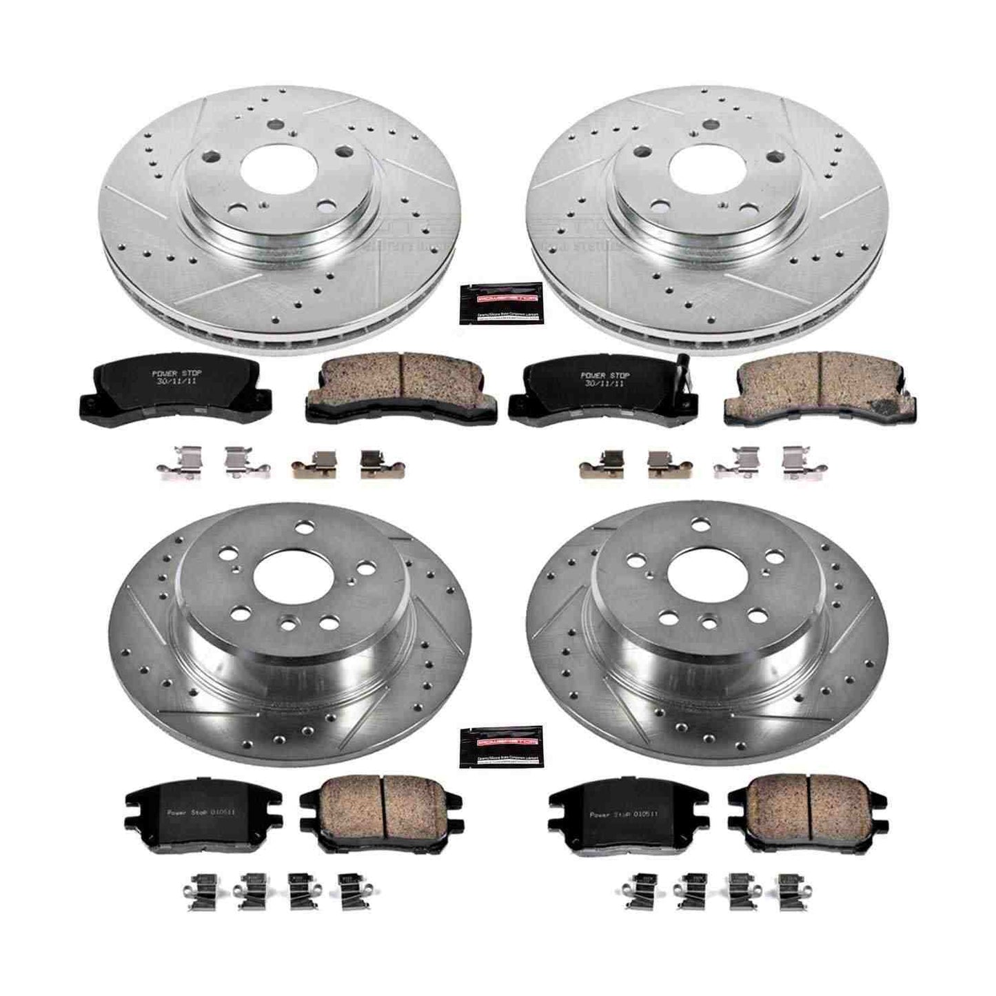 PowerStop Power Stop 02-03 Lexus RX300 Front & Rear Z23 Evolution Sport Brake Kit K6783