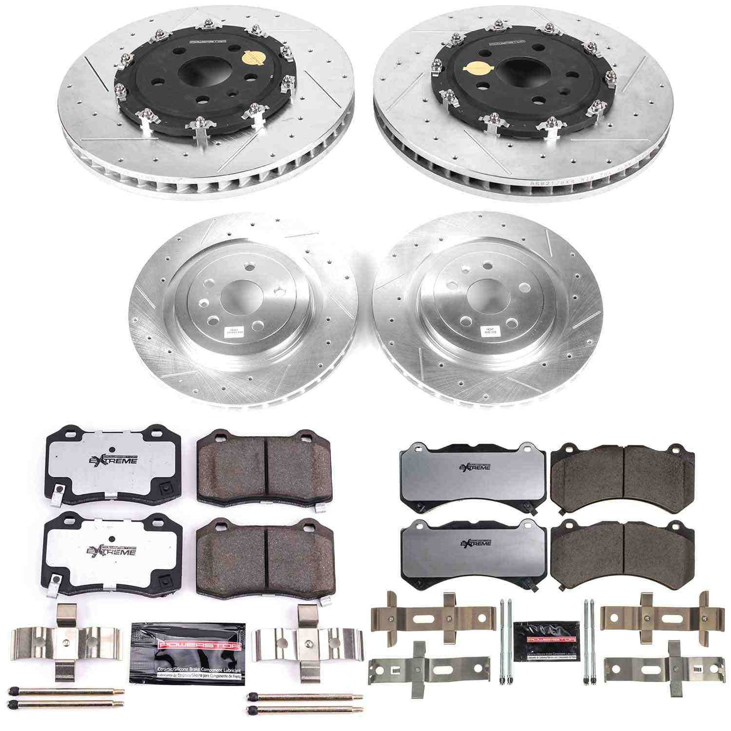 PowerStop Power Stop 13-15 Cadillac CTS Front & Rear Z26 Street Warrior Brake Kit K6790-26