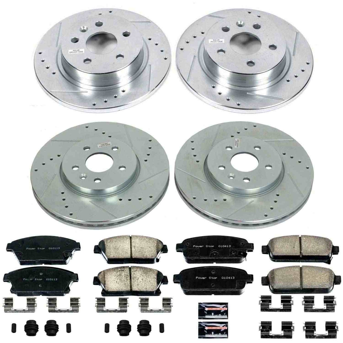 PowerStop Power Stop 13-18 Buick Encore Front & Rear Z23 Evolution Sport Brake Kit K6792