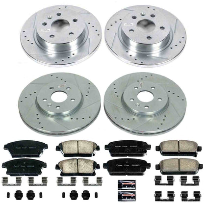 PowerStop Power Stop 13-18 Buick Encore Front & Rear Z23 Evolution Sport Brake Kit K6792