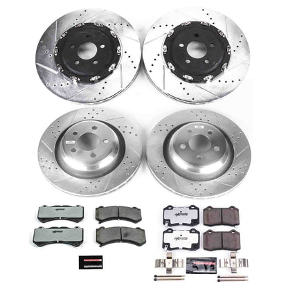 PowerStop Power Stop 15-19 Dodge Challenger Front & Rear Z26 Street Warrior Brake Kit K6794-26