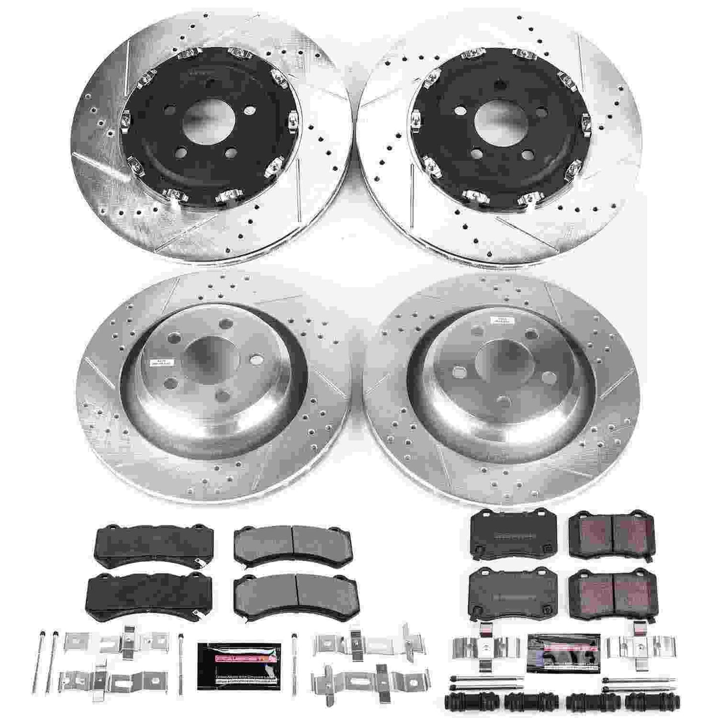 PowerStop Power Stop 15-19 Dodge Challenger Front & Rear Z23 Evolution Sport Brake Kit K6794