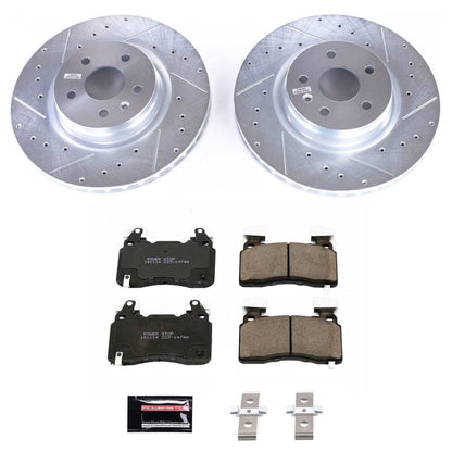 PowerStop Power Stop 12-16 Tesla Model S Front Z23 Evolution Sport Brake Kit K6798