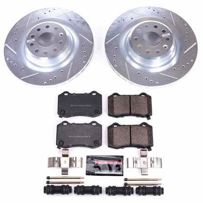 PowerStop Power Stop 12-16 Tesla Model S Rear Z23 Evolution Sport Brake Kit K6799