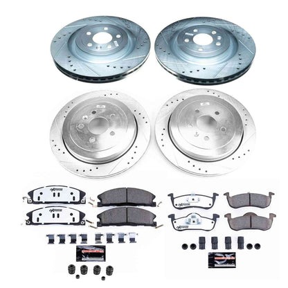 PowerStop Power Stop 13-18 Lincoln MKT Front & Rear Z36 Truck & Tow Brake Kit K6804-36