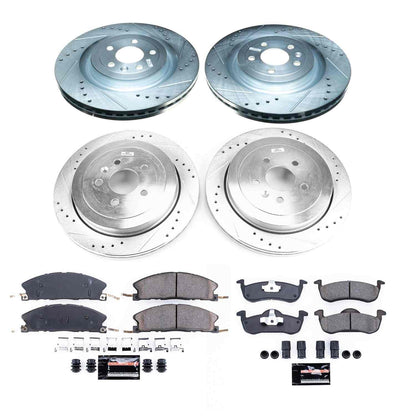 PowerStop Power Stop 13-18 Lincoln MKT Front & Rear Z23 Evolution Sport Brake Kit K6804