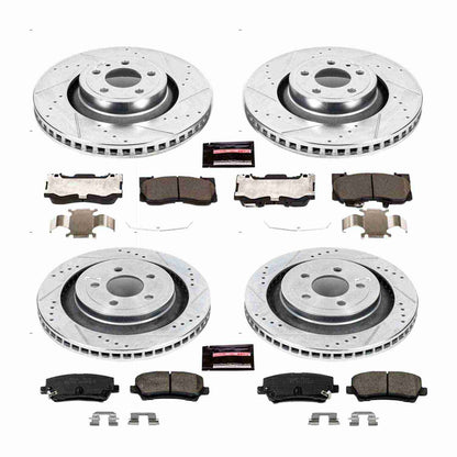 PowerStop Power Stop 15-19 Ford Mustang Front & Rear Z23 Evolution Sport Brake Kit K6805