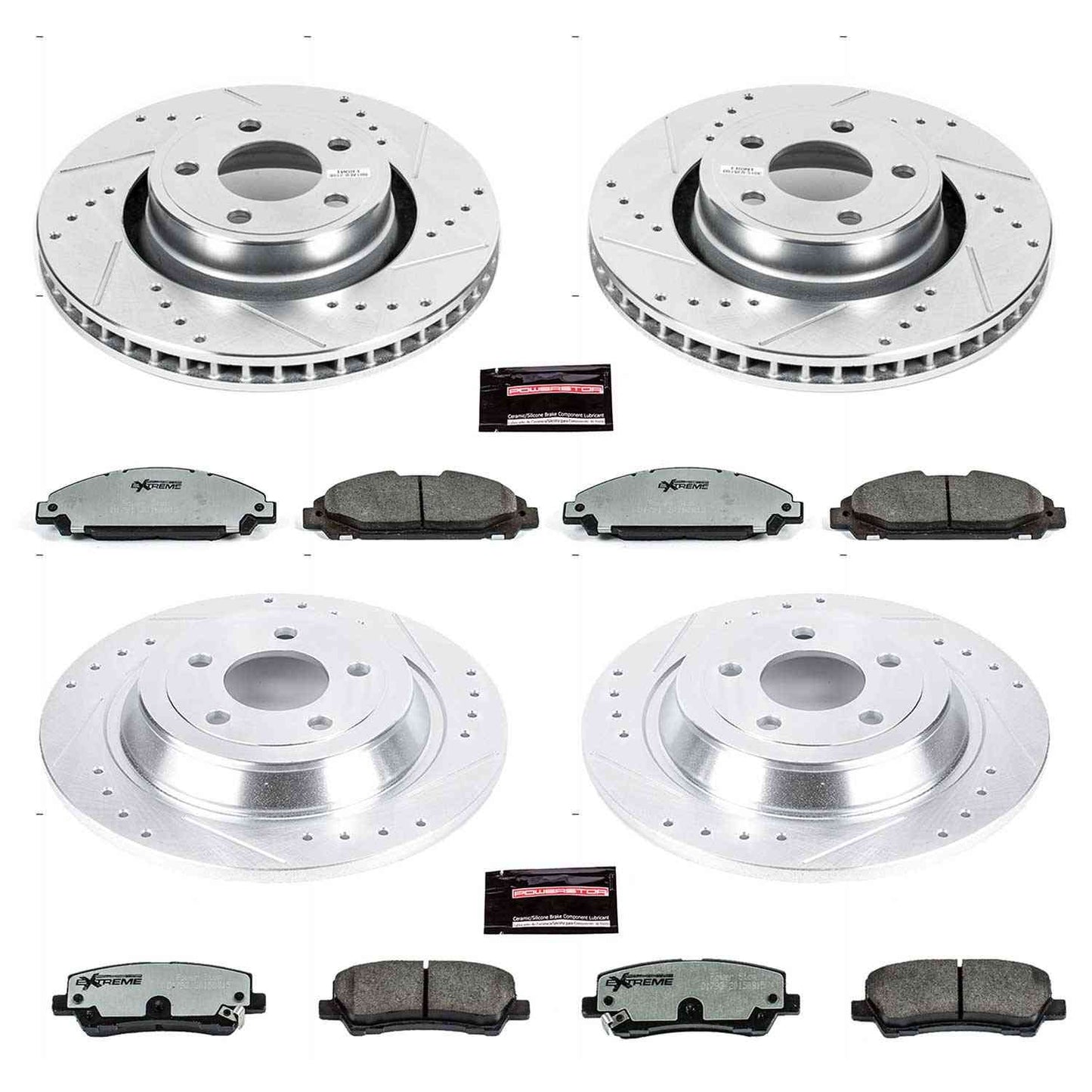 PowerStop Power Stop 15-19 Ford Mustang Front & Rear Z26 Street Warrior Brake Kit K6808-26