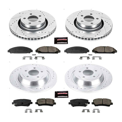 PowerStop Power Stop 15-19 Ford Mustang Front & Rear Z23 Evolution Sport Brake Kit K6808