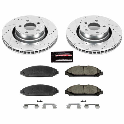 PowerStop Power Stop 15-19 Ford Mustang Front Z23 Evolution Sport Brake Kit K6809