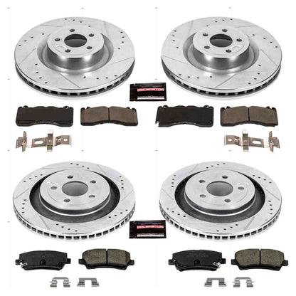 PowerStop Power Stop 15-19 Ford Mustang Front & Rear Z23 Evolution Sport Brake Kit K6810