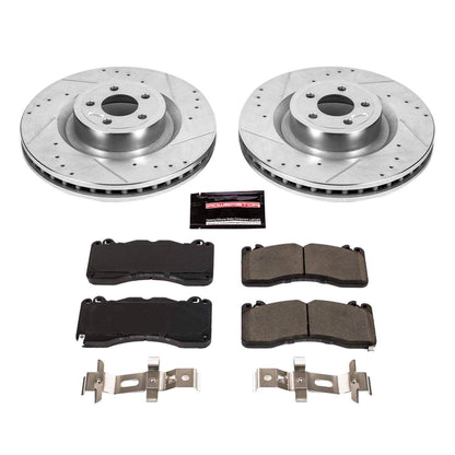 PowerStop Power Stop 15-19 Ford Mustang Front Z23 Evolution Sport Brake Kit K6811
