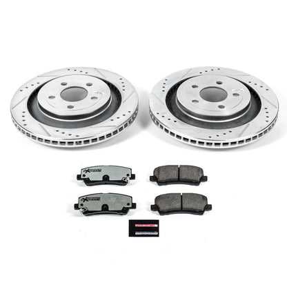 PowerStop Power Stop 15-19 Ford Mustang Rear Z26 Street Warrior Brake Kit K6812-26
