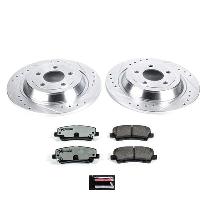 PowerStop Power Stop 15-19 Ford Mustang Rear Z26 Street Warrior Brake Kit K6813-26