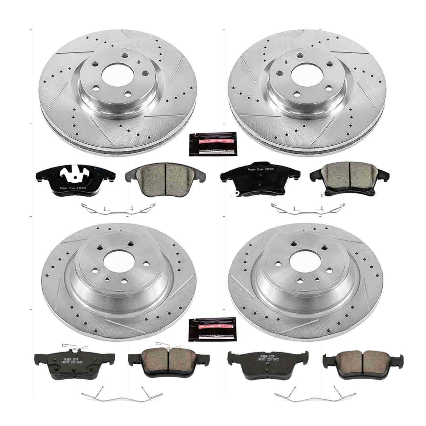PowerStop Power Stop 13-19 Ford Fusion Front & Rear Z23 Evolution Sport Brake Kit K6815