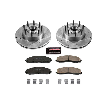 PowerStop Power Stop 12-19 Ford F-250 Super Duty Front Z23 Evolution Sport Brake Kit K6821