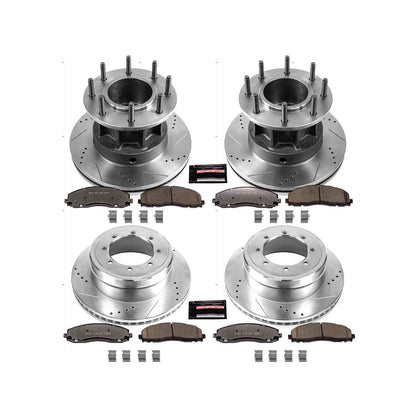 PowerStop Power Stop 13-16 Ford F-350 Super Duty Front & Rear Z36 Truck & Tow Brake Kit K6822-36