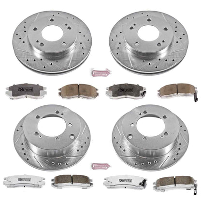 PowerStop Power Stop 90-94 Eagle Talon Front & Rear Z26 Street Warrior Brake Kit K682-26