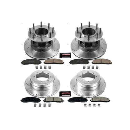 PowerStop Power Stop 13-16 Ford F-350 Super Duty Front & Rear Z23 Evolution Sport Brake Kit K6822