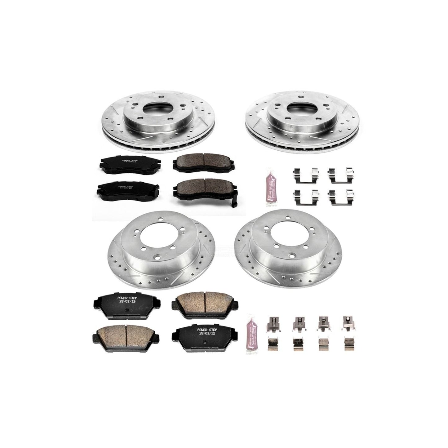 PowerStop Power Stop 90-94 Eagle Talon Front & Rear Z23 Evolution Sport Brake Kit K682