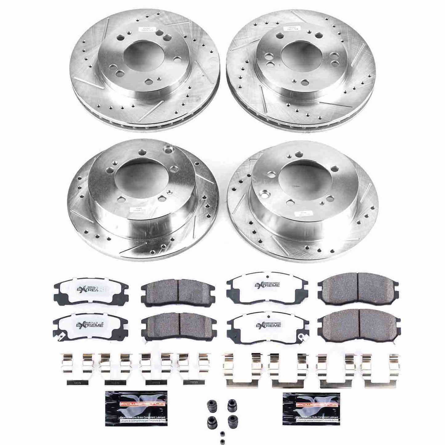 PowerStop Power Stop 95-00 Chrysler Sebring Front & Rear Z26 Street Warrior Brake Kit K683-26