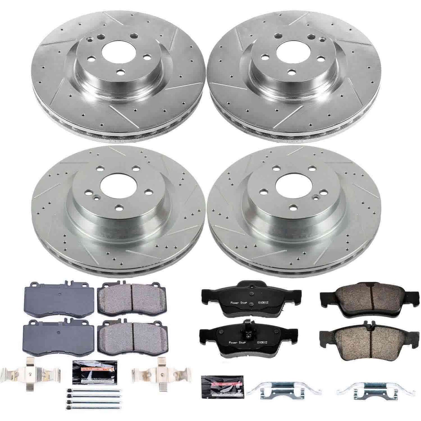 PowerStop Power Stop 10-11 Mercedes-Benz E550 Front & Rear Z23 Evolution Sport Brake Kit K6834