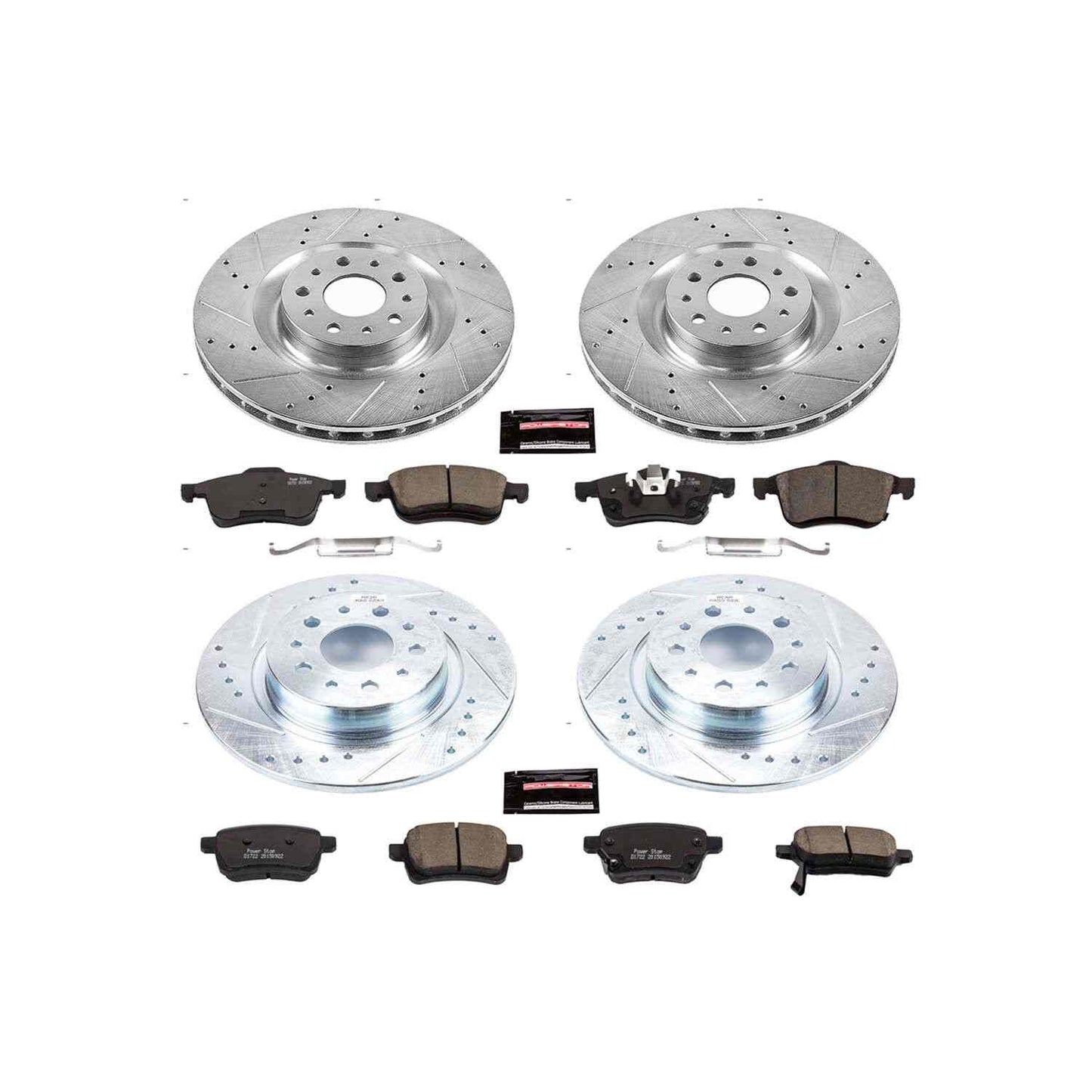 PowerStop Power Stop 14-19 Fiat 500L Front & Rear Z23 Evolution Sport Brake Kit K6839
