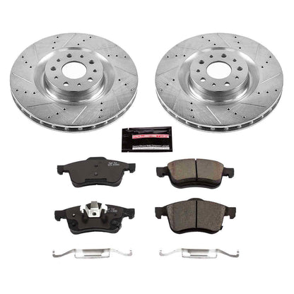 PowerStop Power Stop 14-19 Fiat 500L Front Z23 Evolution Sport Brake Kit K6840