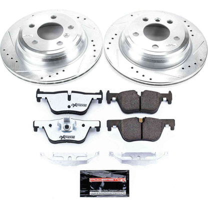 PowerStop Power Stop 13-18 BMW 320i xDrive Rear Z26 Street Warrior Brake Kit K6852-26