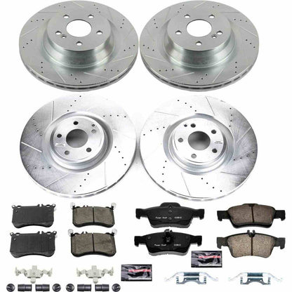PowerStop Power Stop 12-18 Mercedes-Benz CLS550 Front & Rear Z23 Evolution Sport Brake Kit K6885