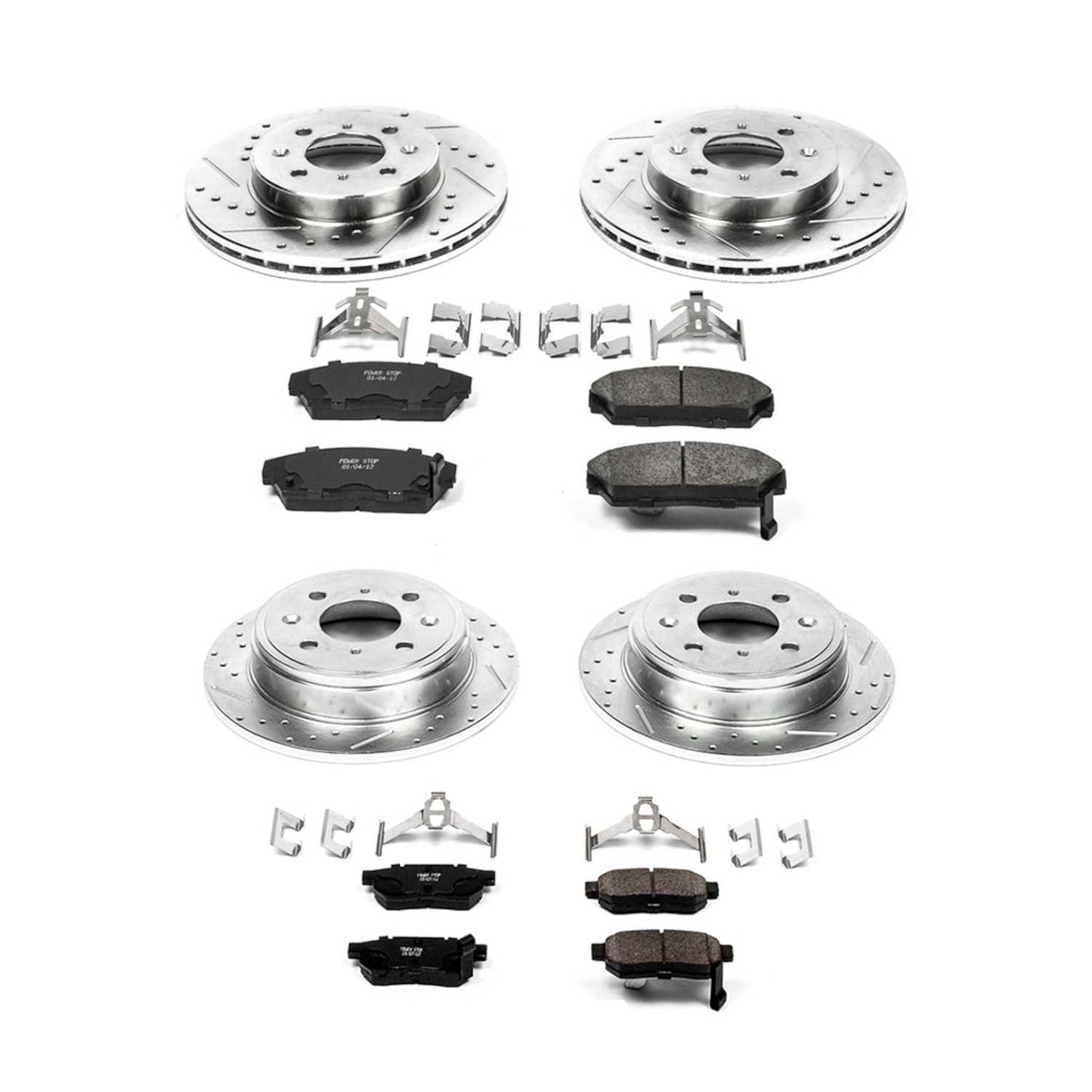 PowerStop Power Stop 90-93 Acura Integra Front & Rear Z23 Evolution Sport Brake Kit K689