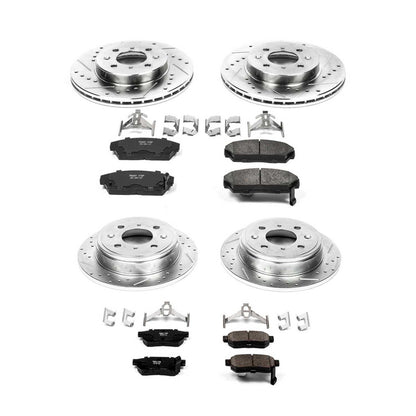 PowerStop Power Stop 90-93 Acura Integra Front & Rear Z23 Evolution Sport Brake Kit K689