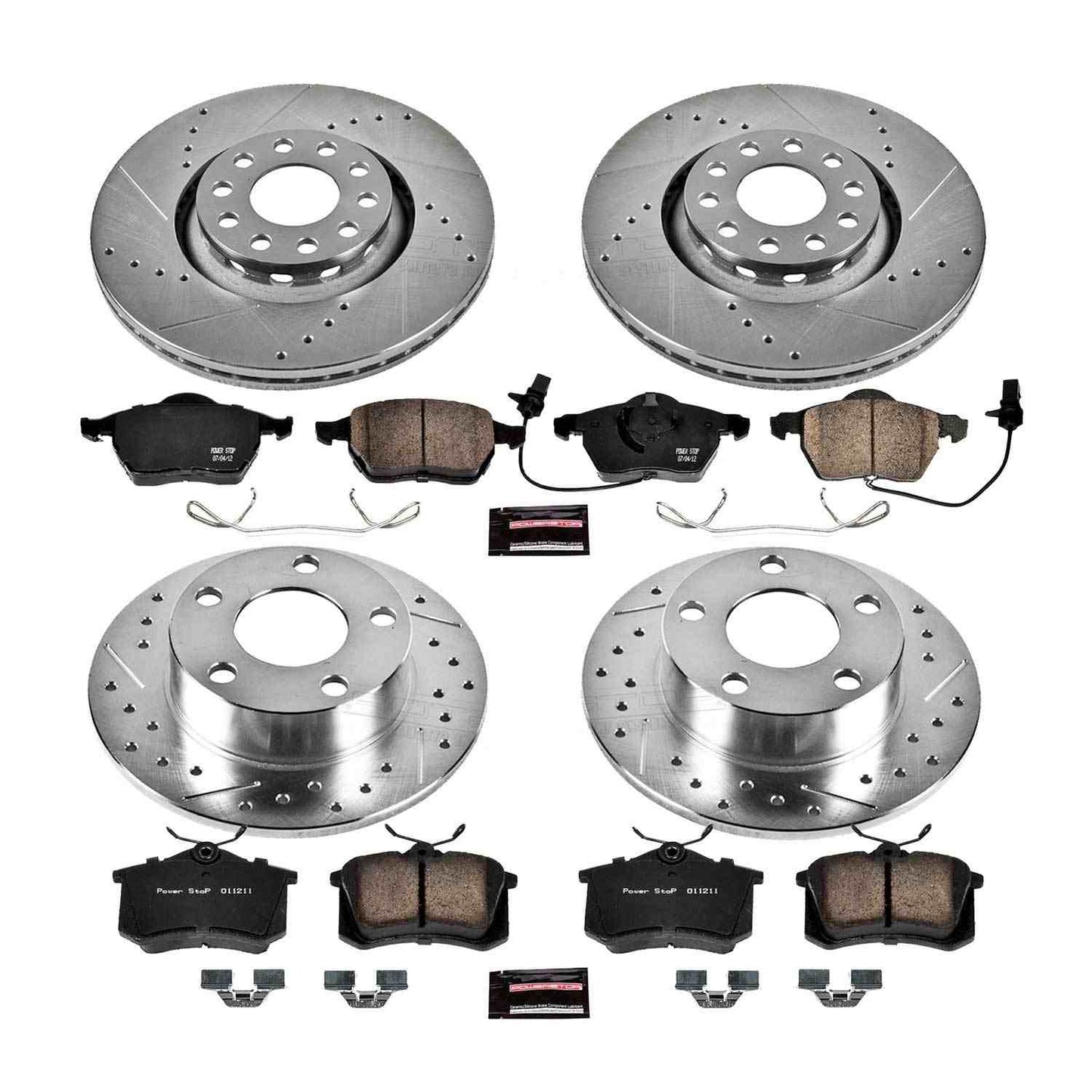 PowerStop Power Stop 98-01 Audi A6 Quattro Front & Rear Z23 Evolution Sport Brake Kit K6918