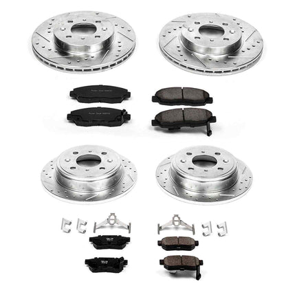 PowerStop Power Stop 99-00 Honda Civic Front & Rear Z23 Evolution Sport Brake Kit K691