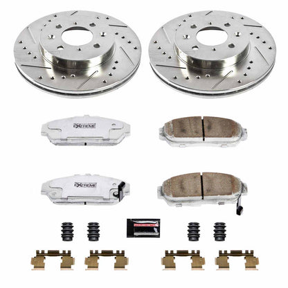 PowerStop Power Stop 94-01 Acura Integra Front Z26 Street Warrior Brake Kit K692-26
