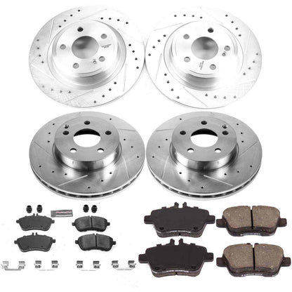 PowerStop Power Stop 12-15 Mercedes-Benz SLK250 Front & Rear Z23 Evolution Sport Brake Kit K6926