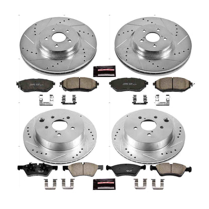 PowerStop Power Stop 14-18 Subaru Forester Front & Rear Z23 Evolution Sport Brake Kit K6931