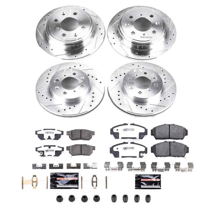 PowerStop Power Stop 94-01 Acura Integra Front & Rear Z26 Street Warrior Brake Kit K693-26
