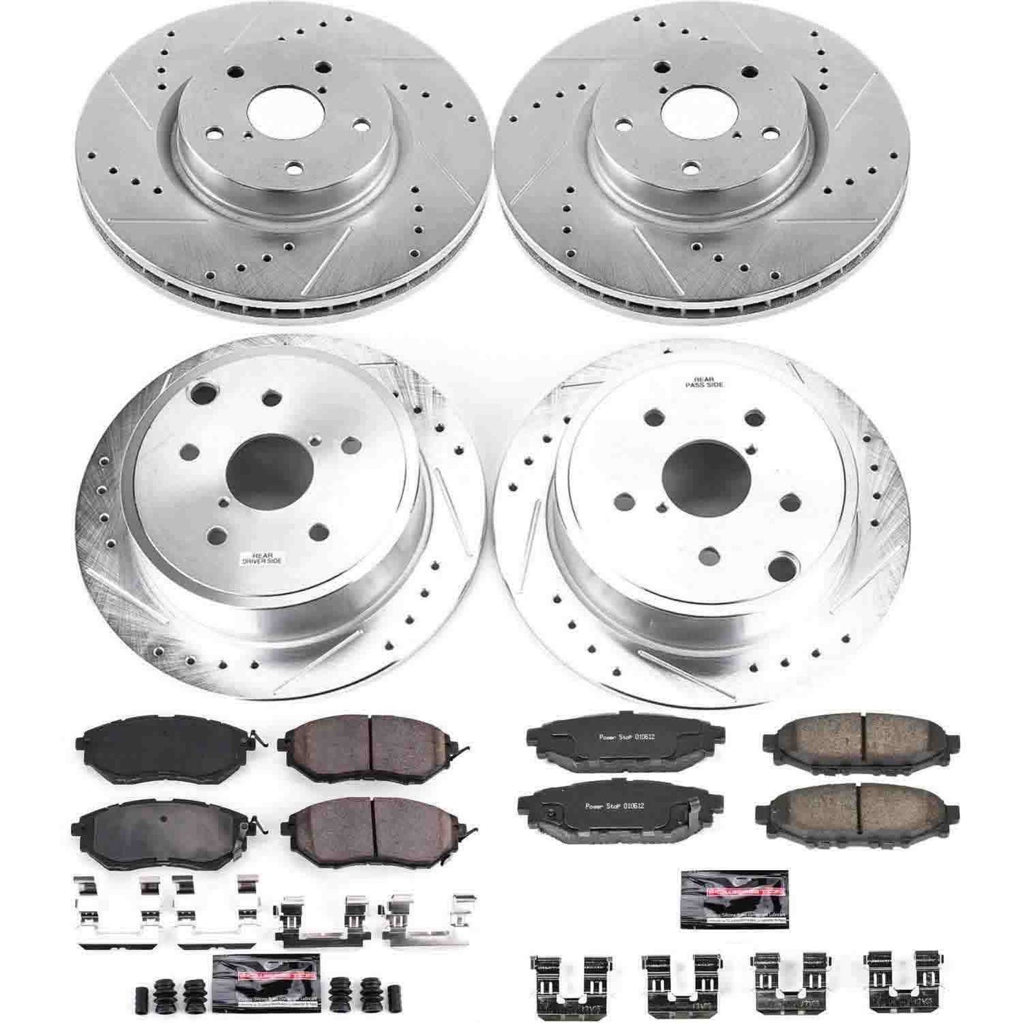 PowerStop Power Stop 15-19 Subaru WRX Front & Rear Z23 Evolution Sport Brake Kit K6932