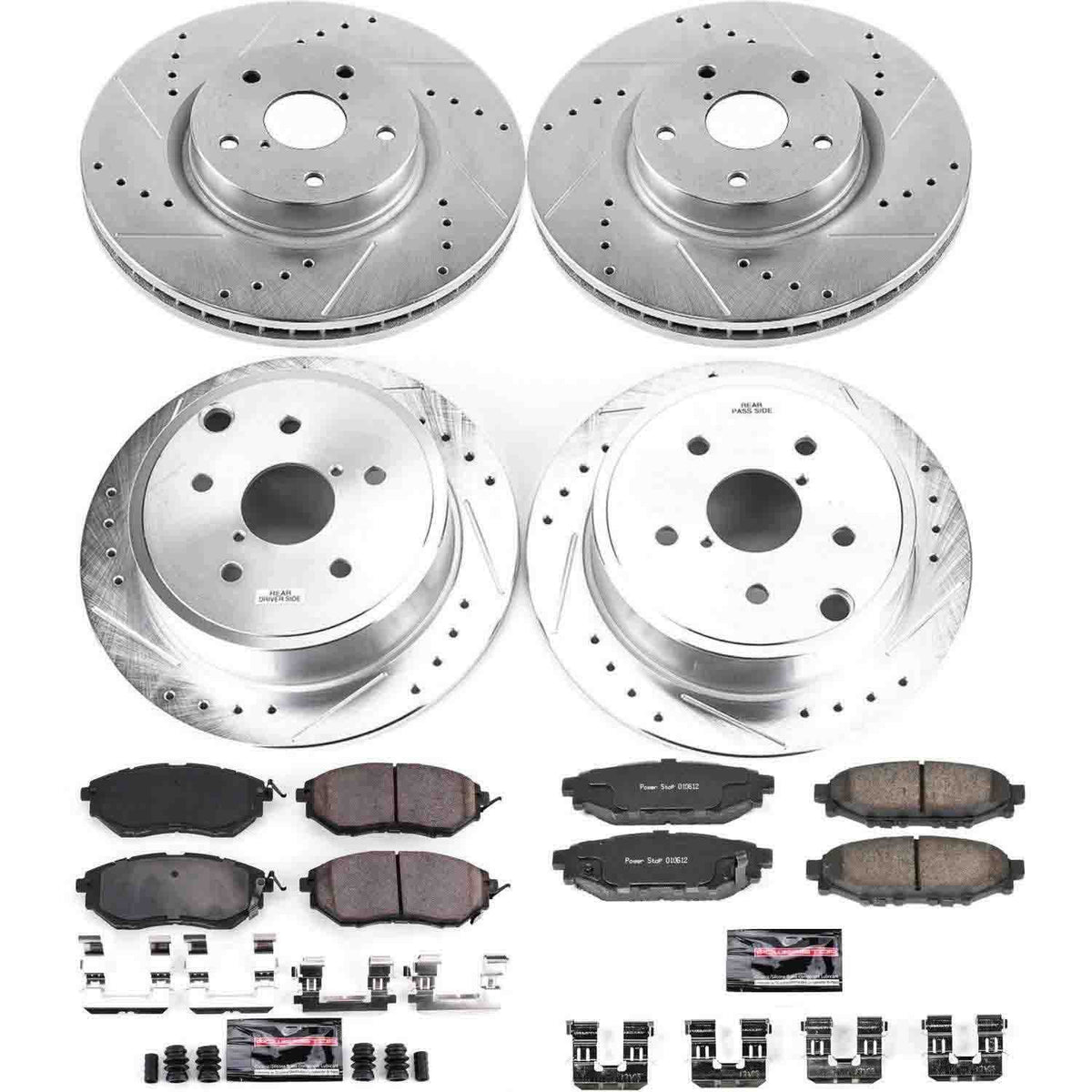 PowerStop Power Stop 15-19 Subaru WRX Front & Rear Z23 Evolution Sport Brake Kit K6932