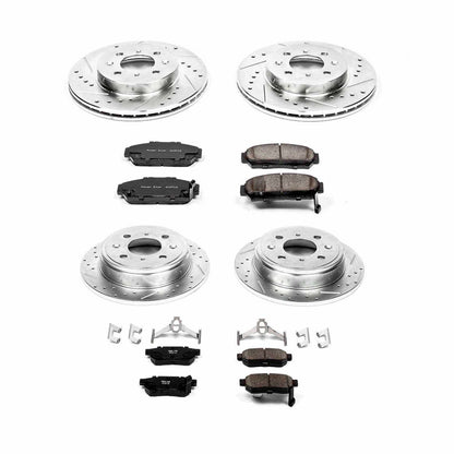 PowerStop Power Stop 94-01 Acura Integra Front & Rear Z23 Evolution Sport Brake Kit K693