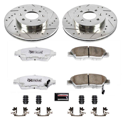 PowerStop Power Stop 93-95 Honda Civic Front Z26 Street Warrior Brake Kit K694-26
