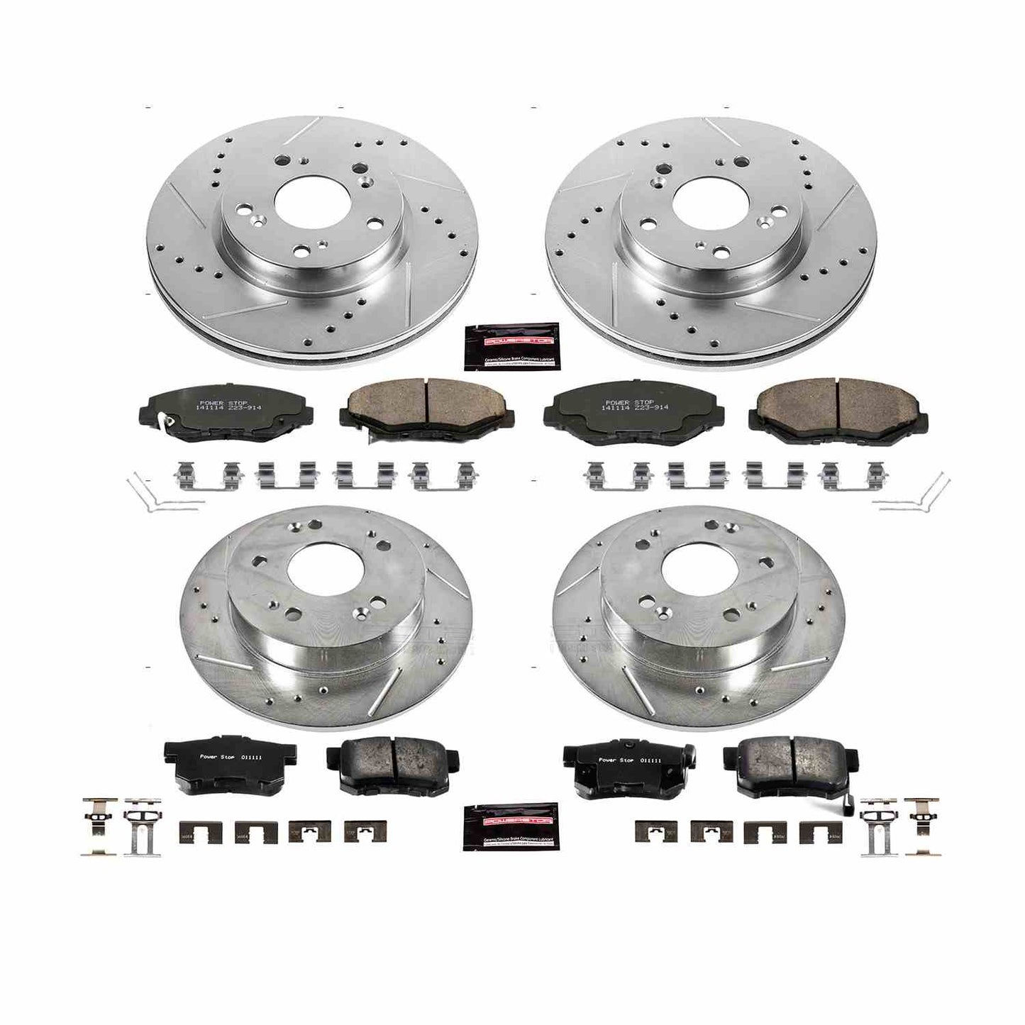 PowerStop Power Stop 2013 Acura ILX Front & Rear Z23 Evolution Sport Brake Kit K6942